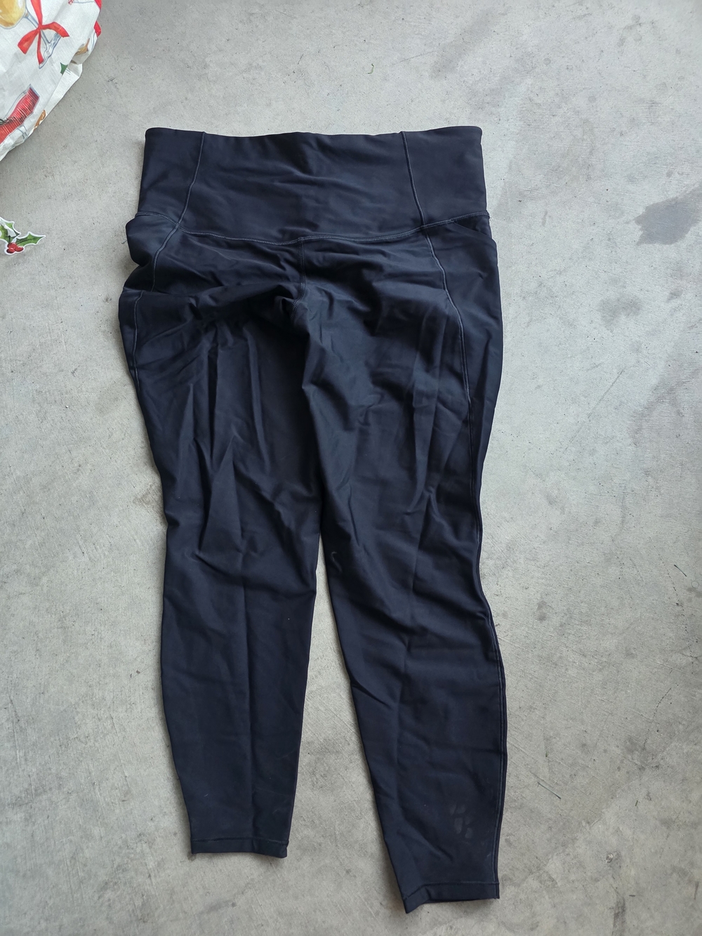 Womens Black High-Waist Active Leggings